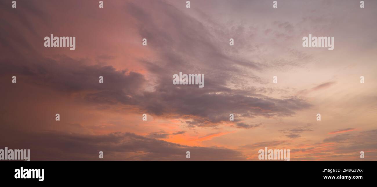 Dramatic sky panorama at sunset Stock Photo - Alamy