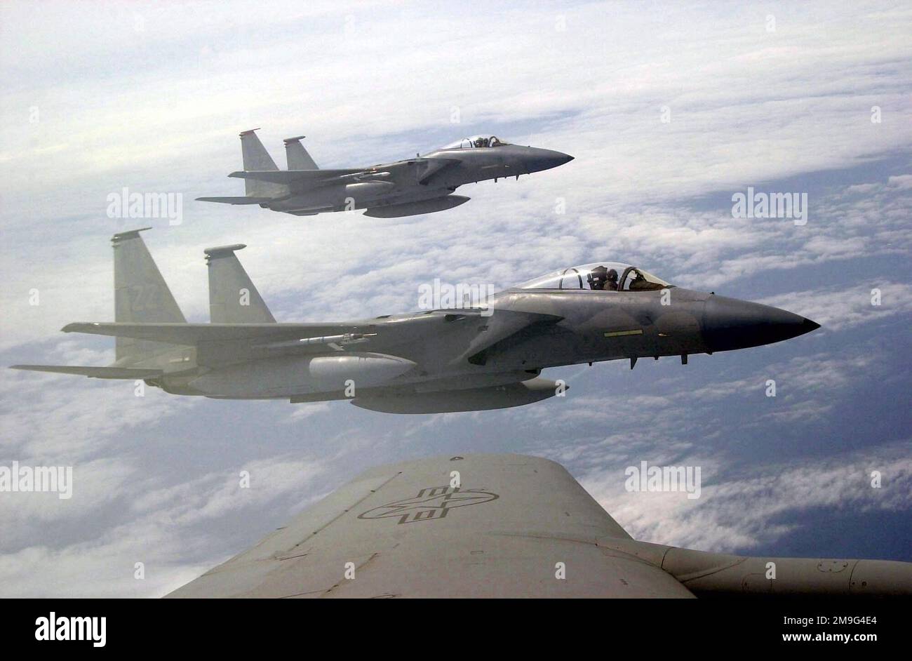 Two F-15 Eagle aircraft's from the 67th Fighter Squadron, Kadena Air ...