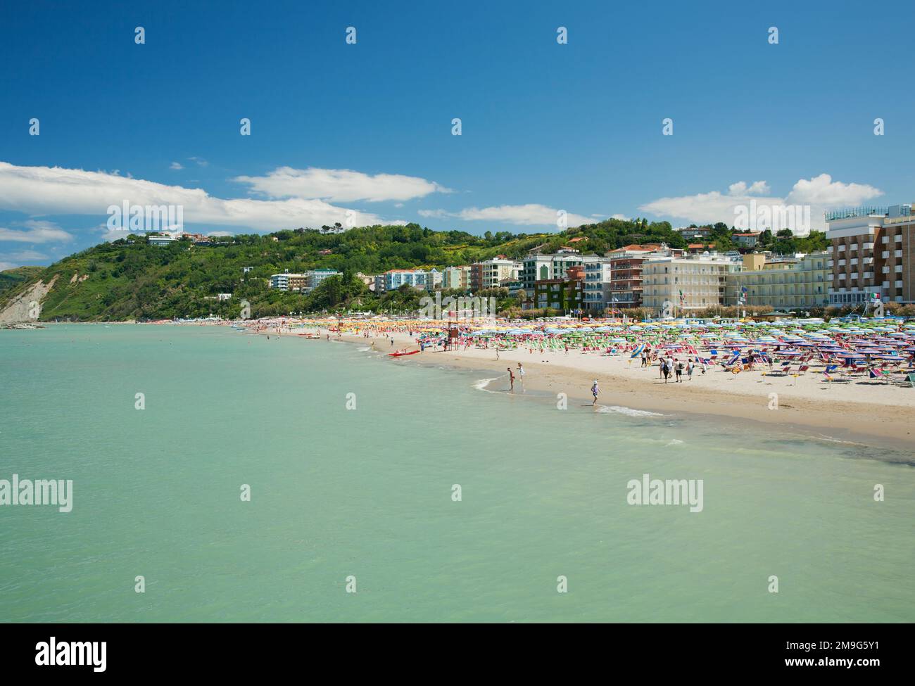 Gabbice Mare Beach, Gabbice Mare, Italy, Europe Stock Photo - Alamy