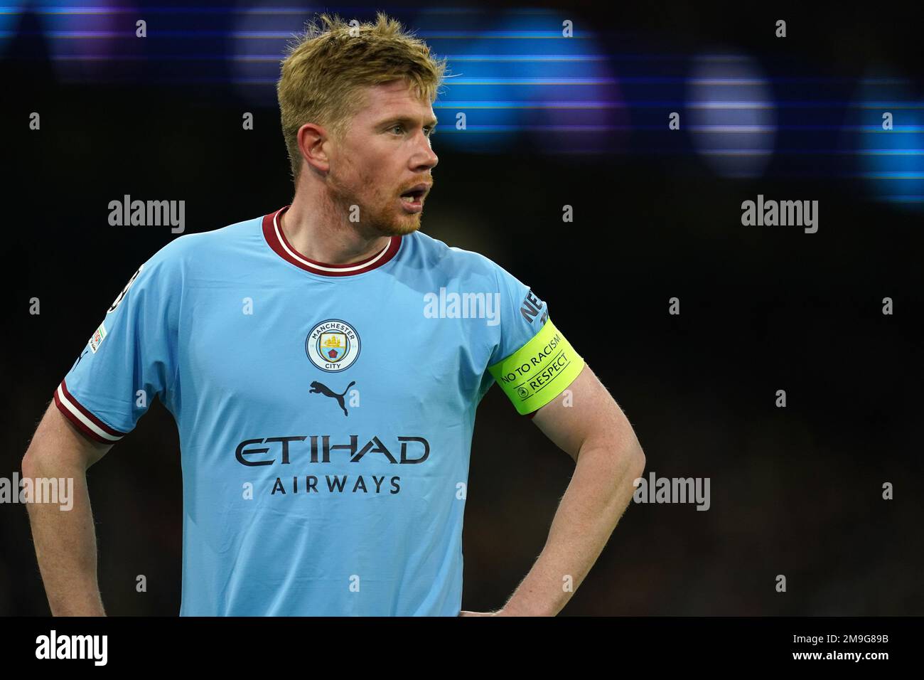 File photo dated 02-11-2022 of Manchester City's Kevin De Bruyne who is available for Manchester City's Premier League clash with Tottenham on Thursday after missing a training session for personal reasons this week. Issue date: Wednesday January 18, 2023. Stock Photo