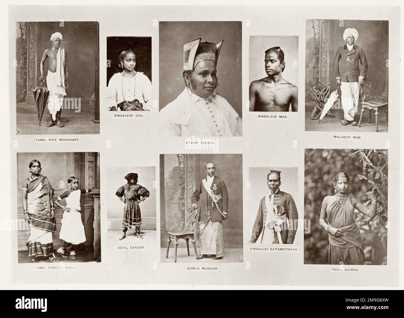 Vintage 19th century photo portraits of