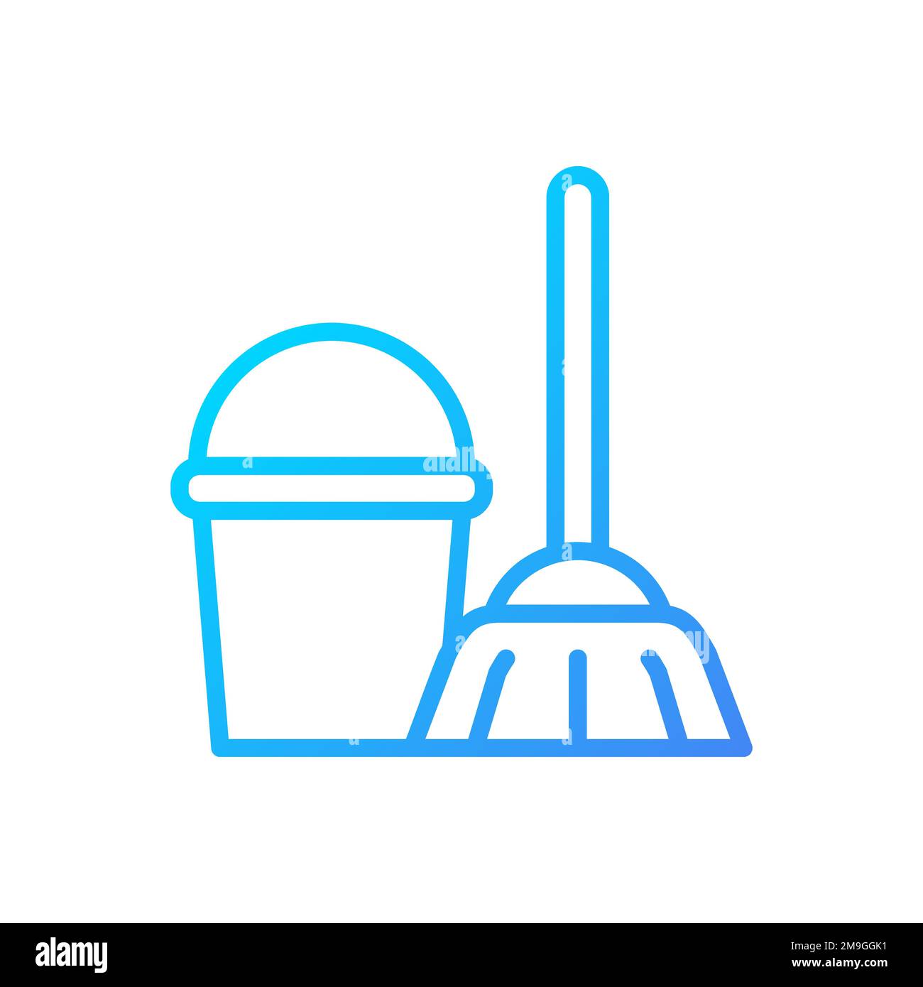 Sanitation services pixel perfect gradient linear vector icon Stock Vector