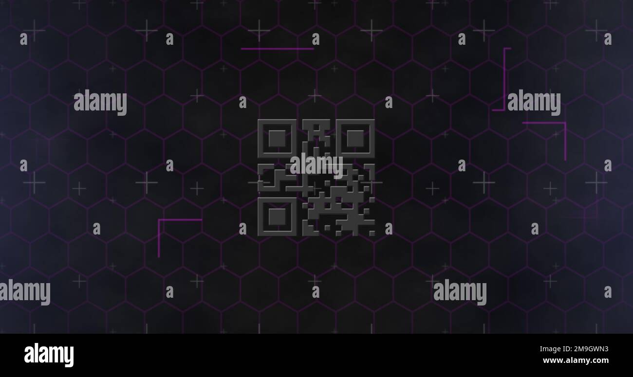Animation data processing qr code hi-res stock photography and images ... image.