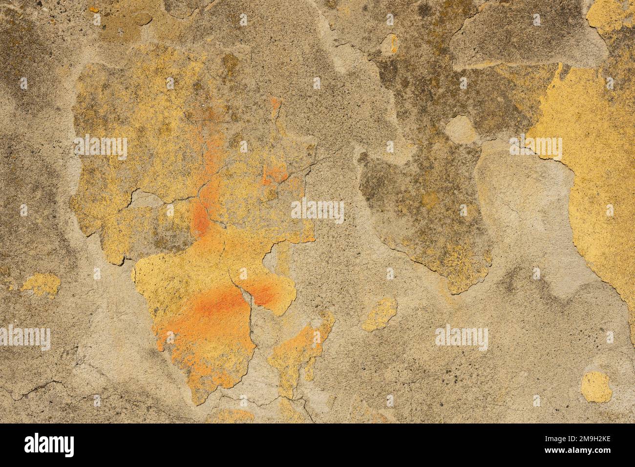 Weathered old Painted Wall Surface Stock Photo