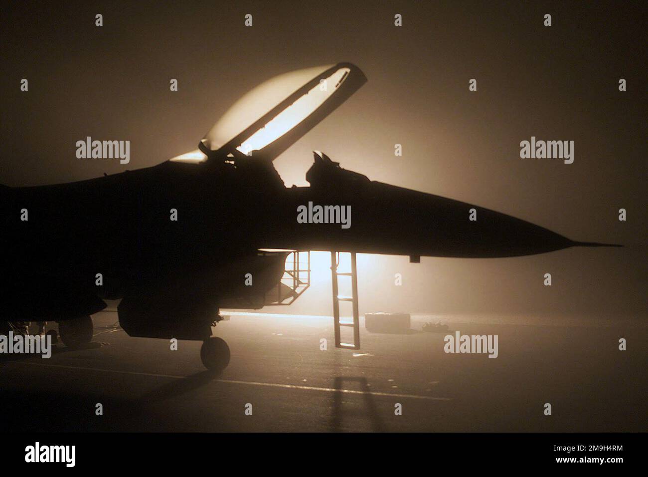 An F-16 Fighting Falcon, deployed to a base in Southwest Asia in ...