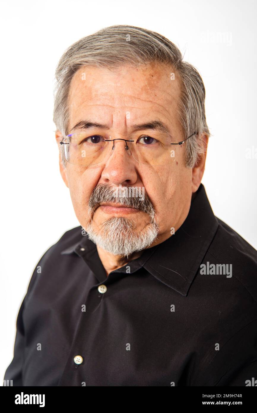 Old man with long grey hair hi-res stock photography and images - Alamy