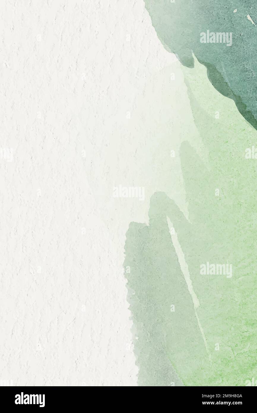 Green watercolor on a beige background vector Stock Vector Image & Art ...