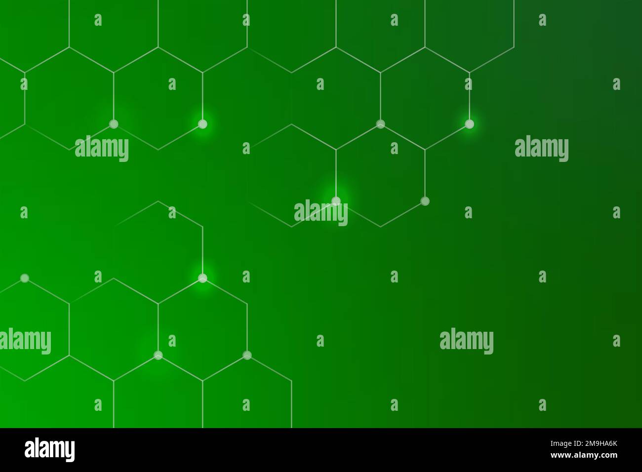 Hexagon pattern on a green background vector Stock Vector Image & Art ...
