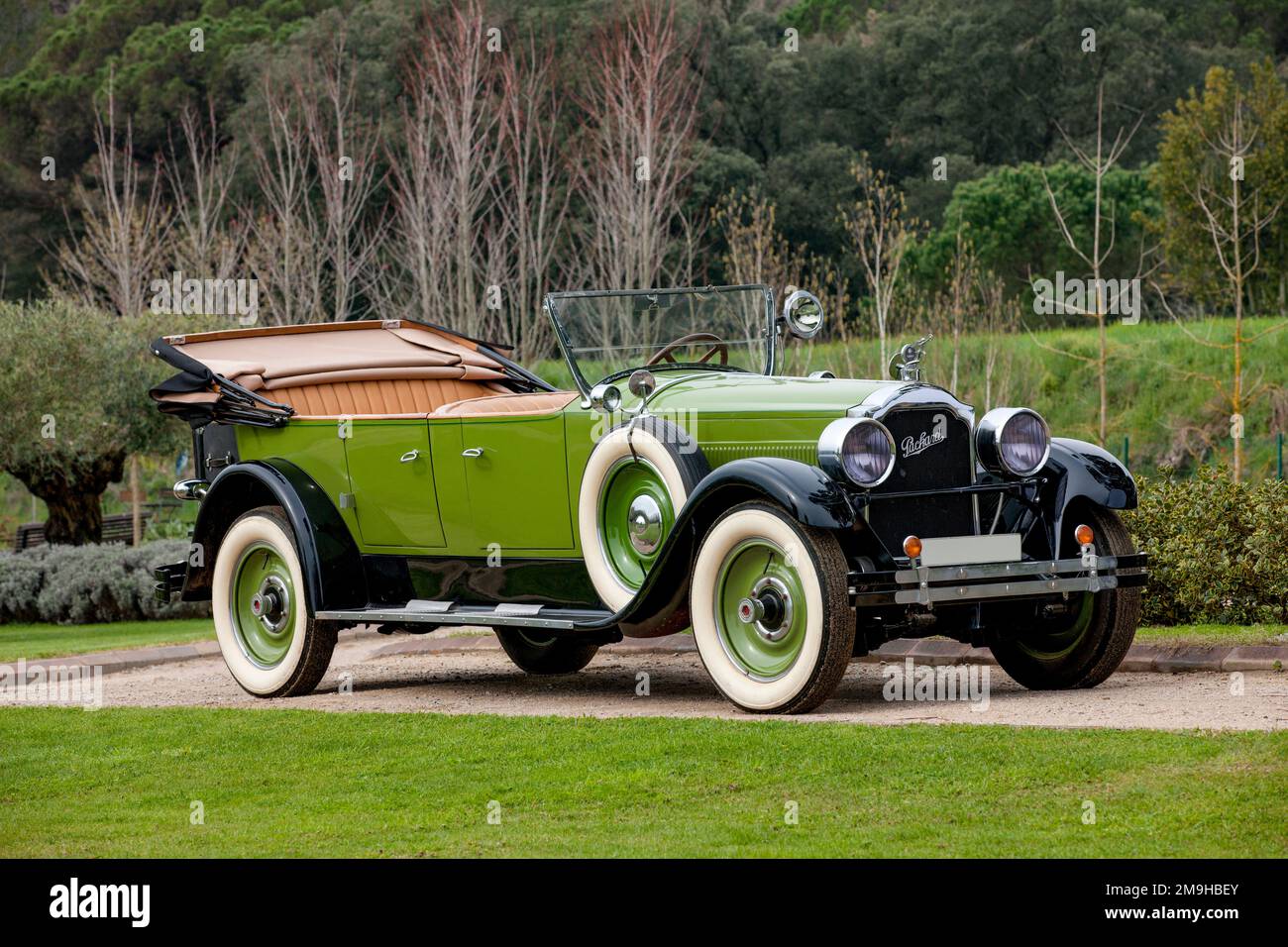 Side view of 1926 Packard Eight 243 7-Passenger Touring car Stock Photo