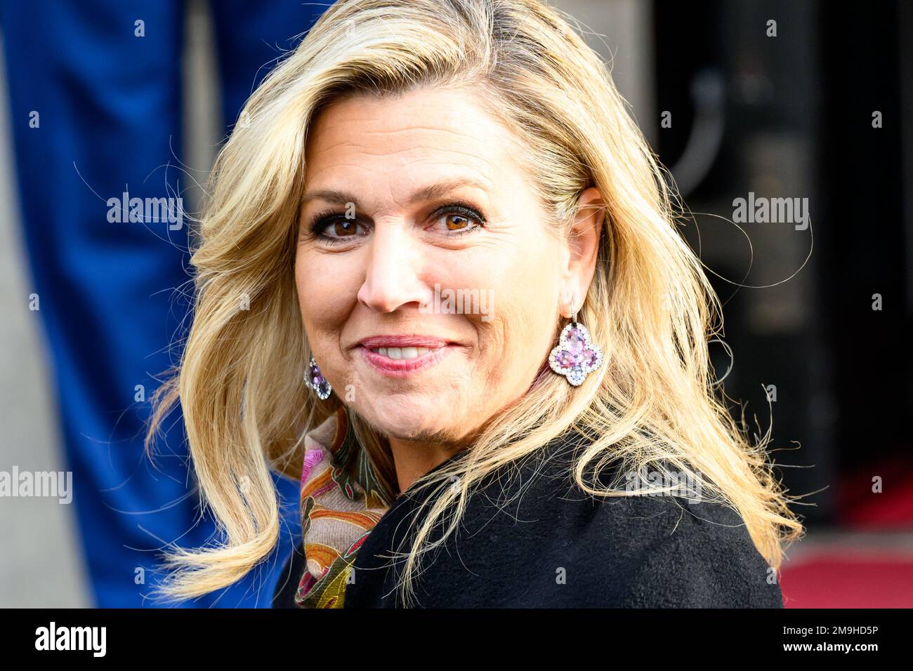Queen Maxima at the traditional New Year reception for guests at the
