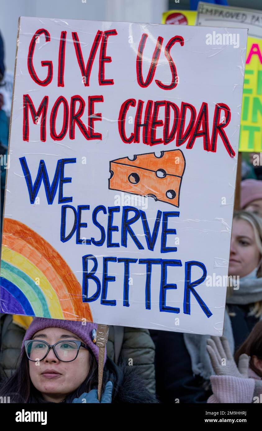 London, UK. 18th Jan, 2023. NHS Nurses strike picket line at UCL