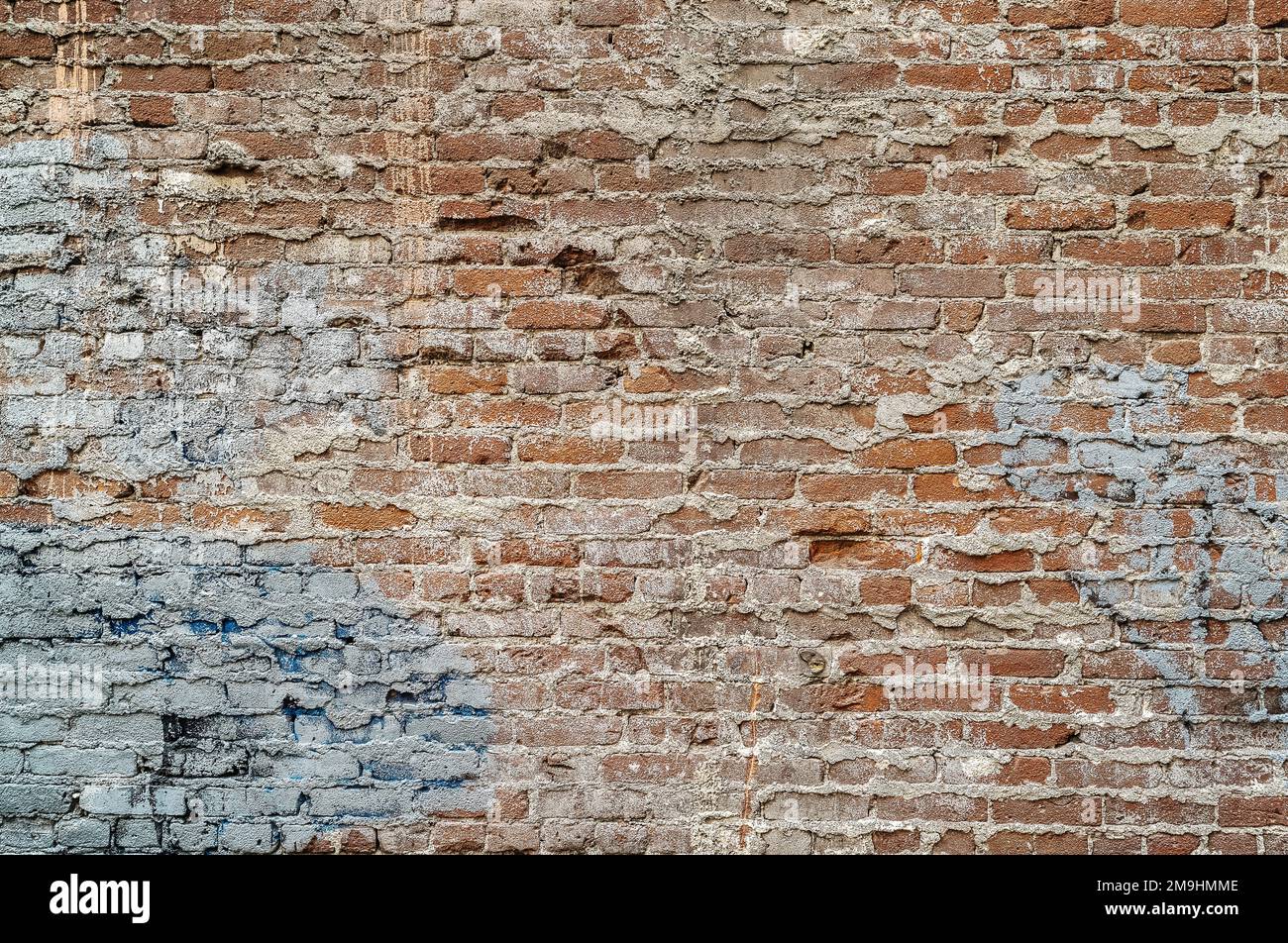 Weathered old brick wall hi-res stock photography and images - Alamy