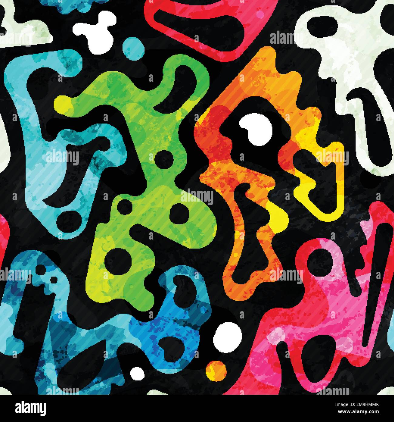 graffiti geometric seamless pattern Stock Vector Image & Art - Alamy