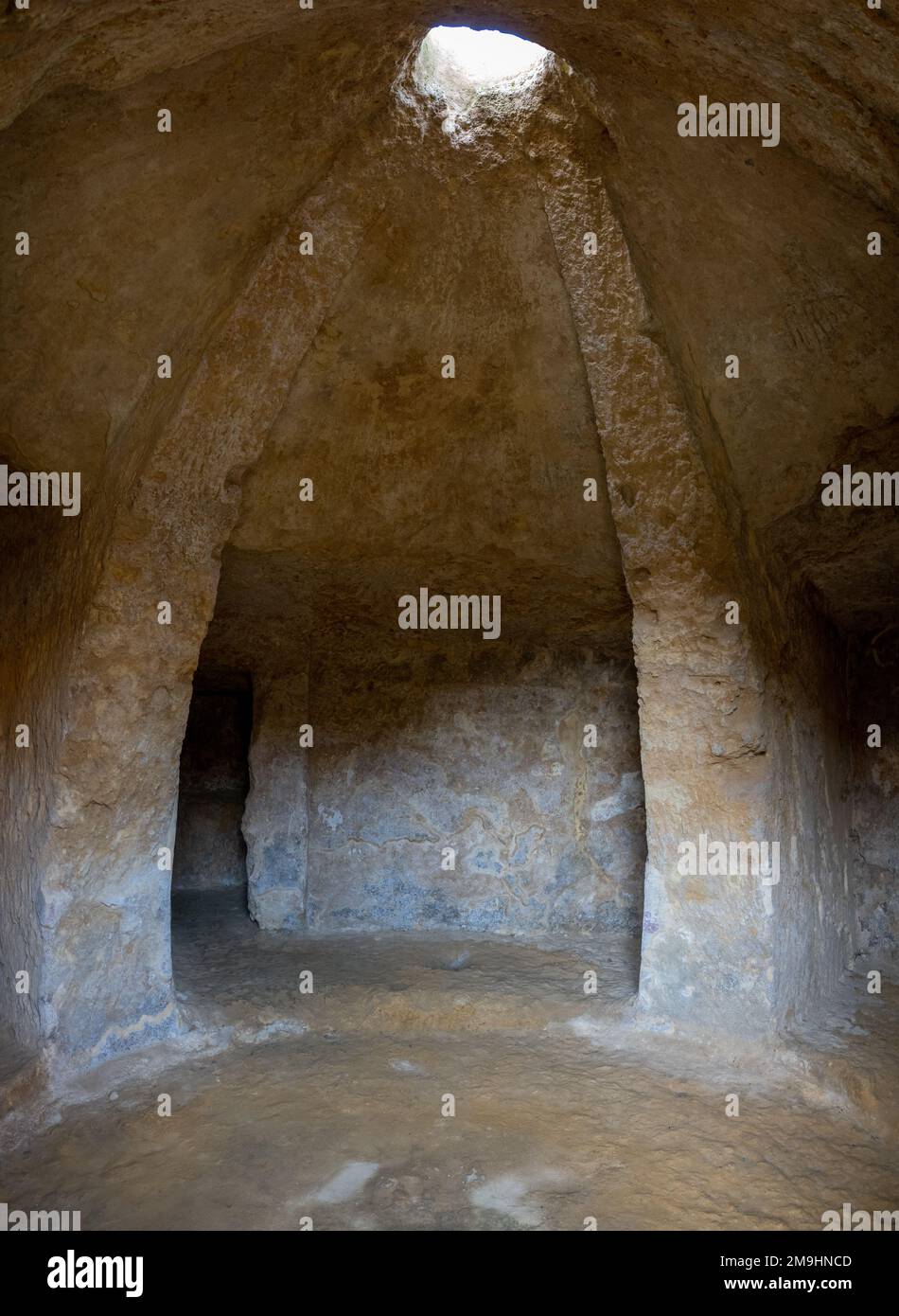 Roman tombs from the Necropolis Romana de Carmona in southern Spain Stock Photo