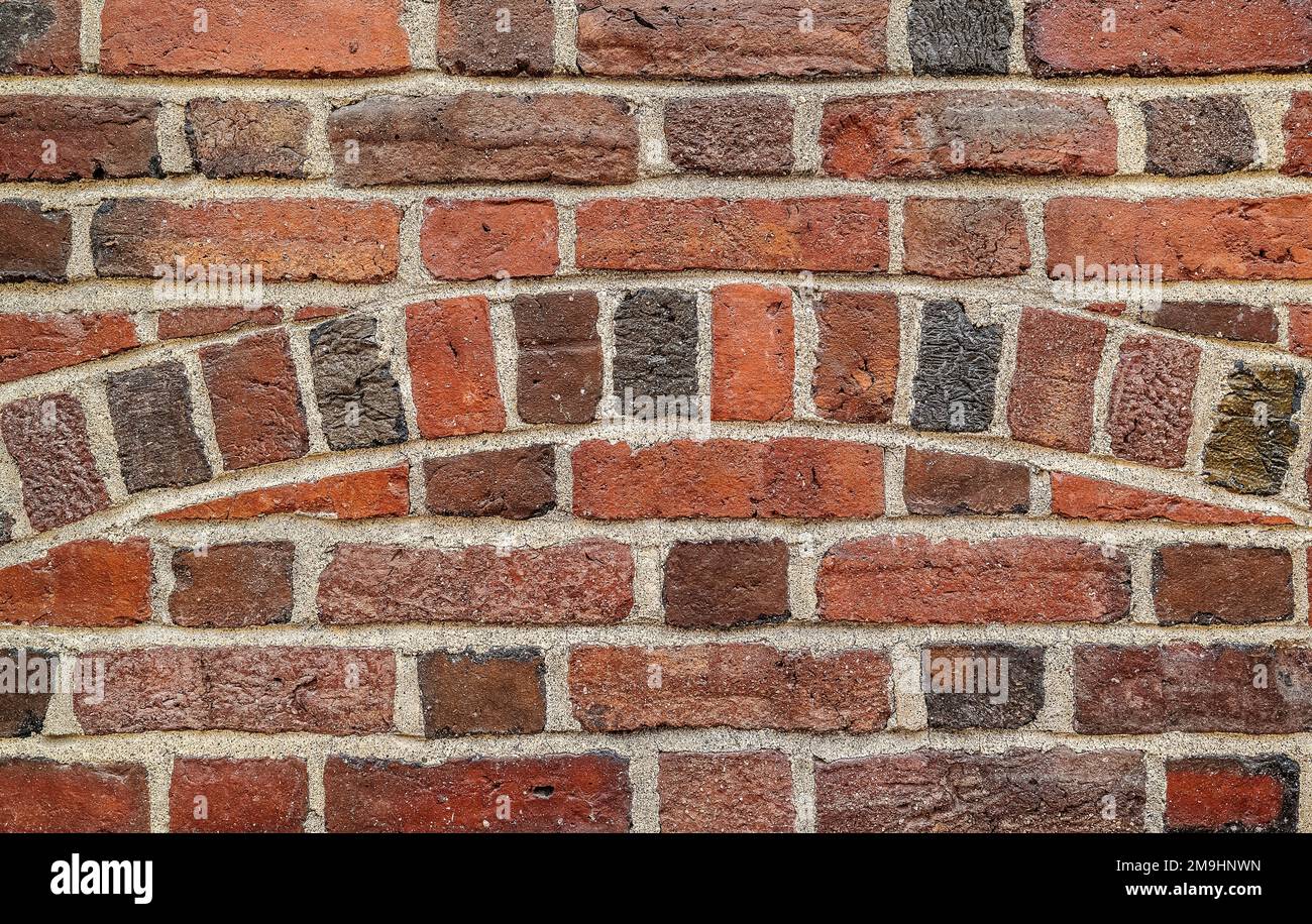Close-up of red brick wall Stock Photo