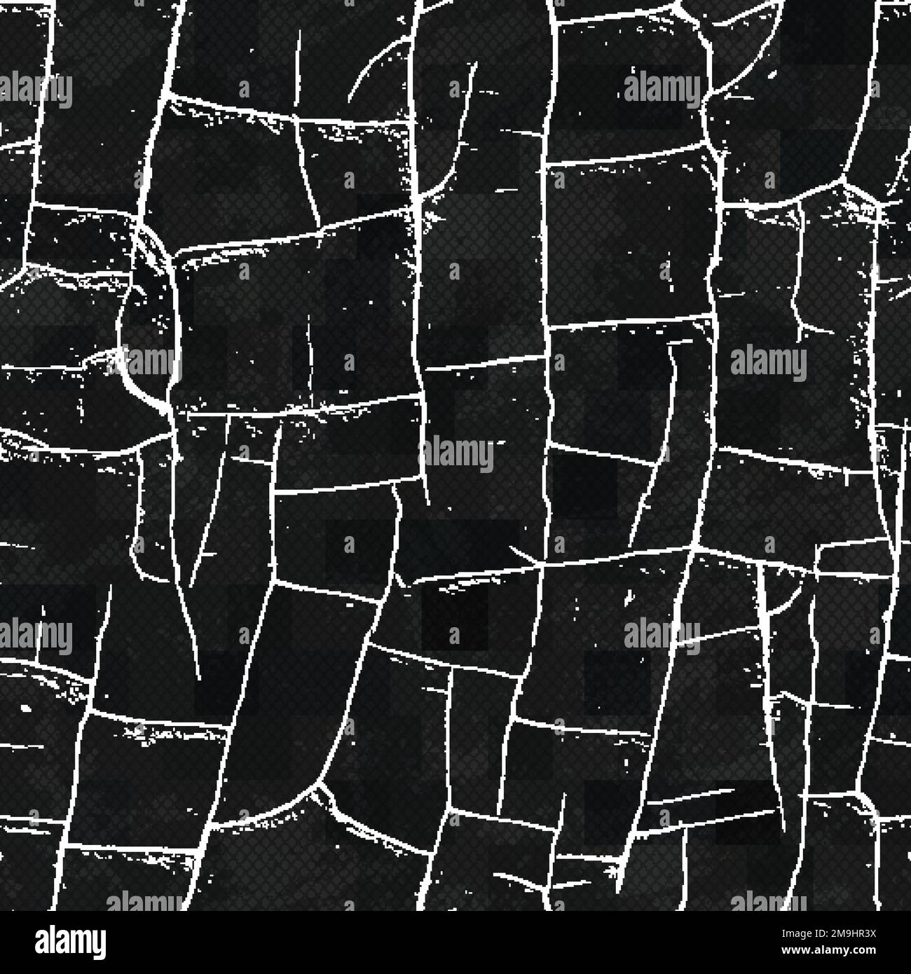 urban monochrome seamless pattern with grunge effect Stock Vector
