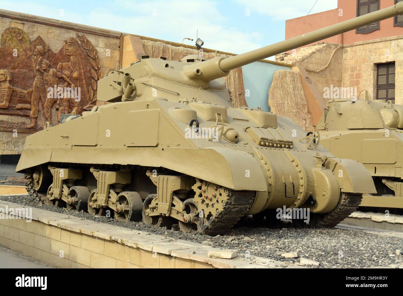 Cairo, Egypt, January 7 2023 old tanks, armored fighting vehicle used