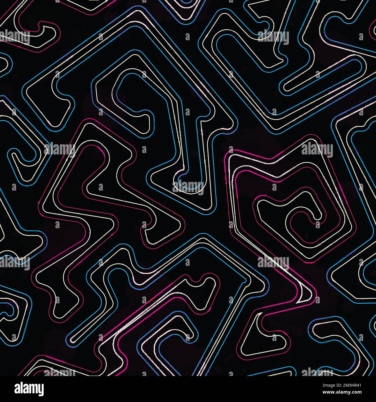 spectrum geometric seamless pattern Stock Vector
