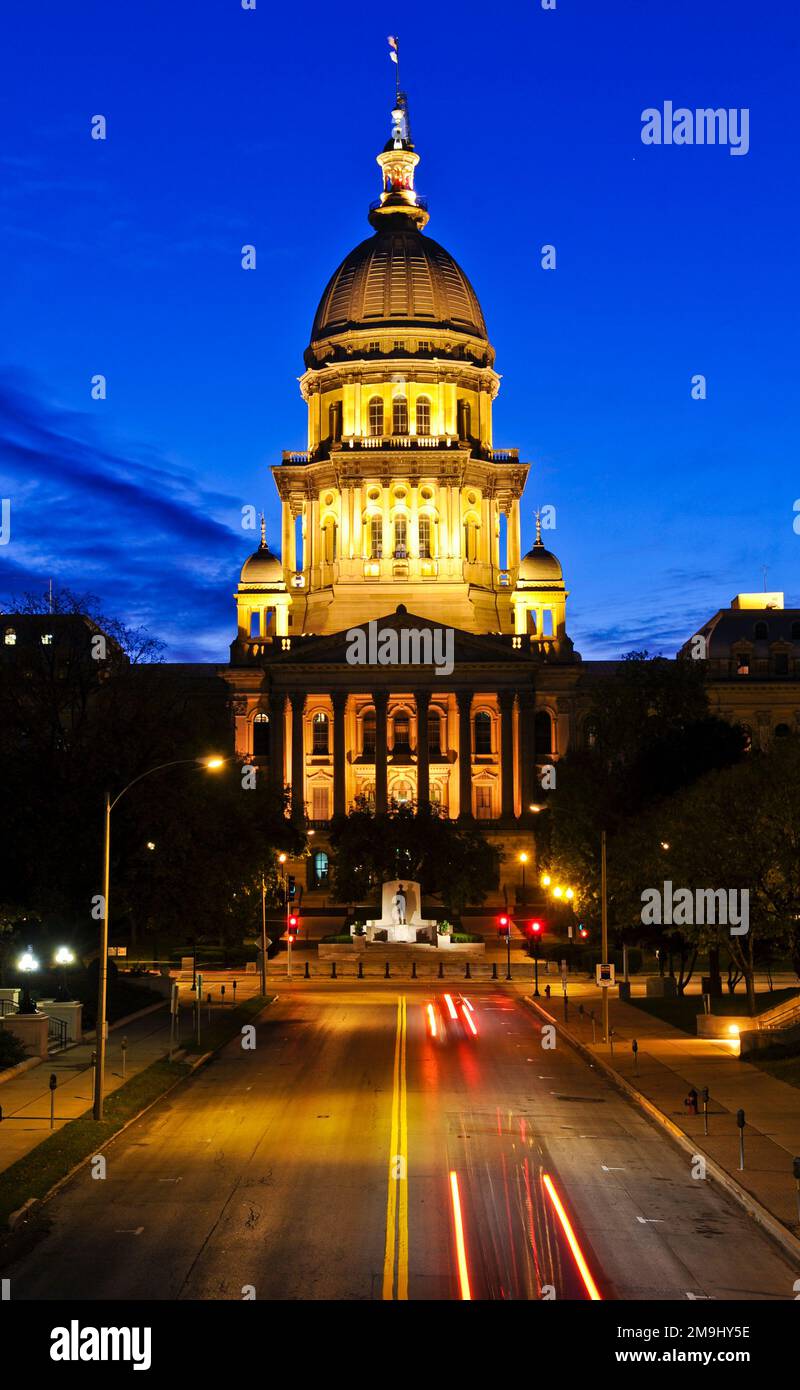 Capital, Springfield, Illinois, USA Stock Photo