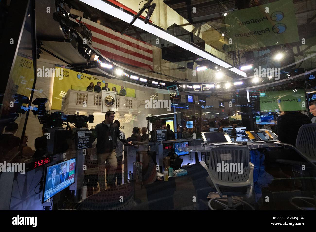 New York, Estados Unidos. 17th Jan, 2023. View of The New York Stock Exchange trading floor on Wall Street in New York City, United States. January 18, 2023. (Photo: Vanessa Carvalho/Brazil Photo Press) Credit: Brazil Photo Press/Alamy Live News Stock Photo