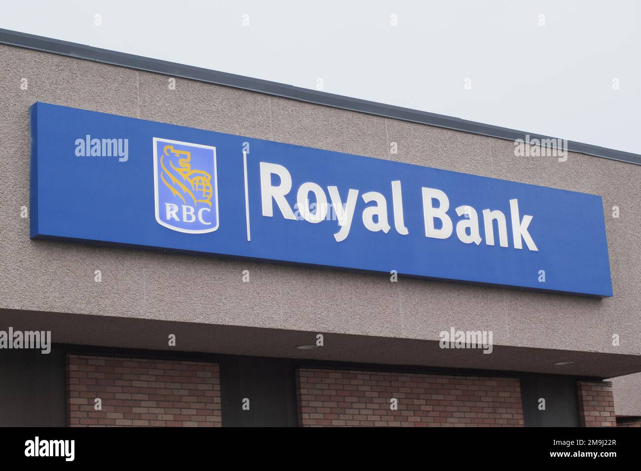 Truro, Canada - January 18, 2023: The Royal Bank of Canada, or RBC, is Canada's largest bank by market capitalization. Stock Photo