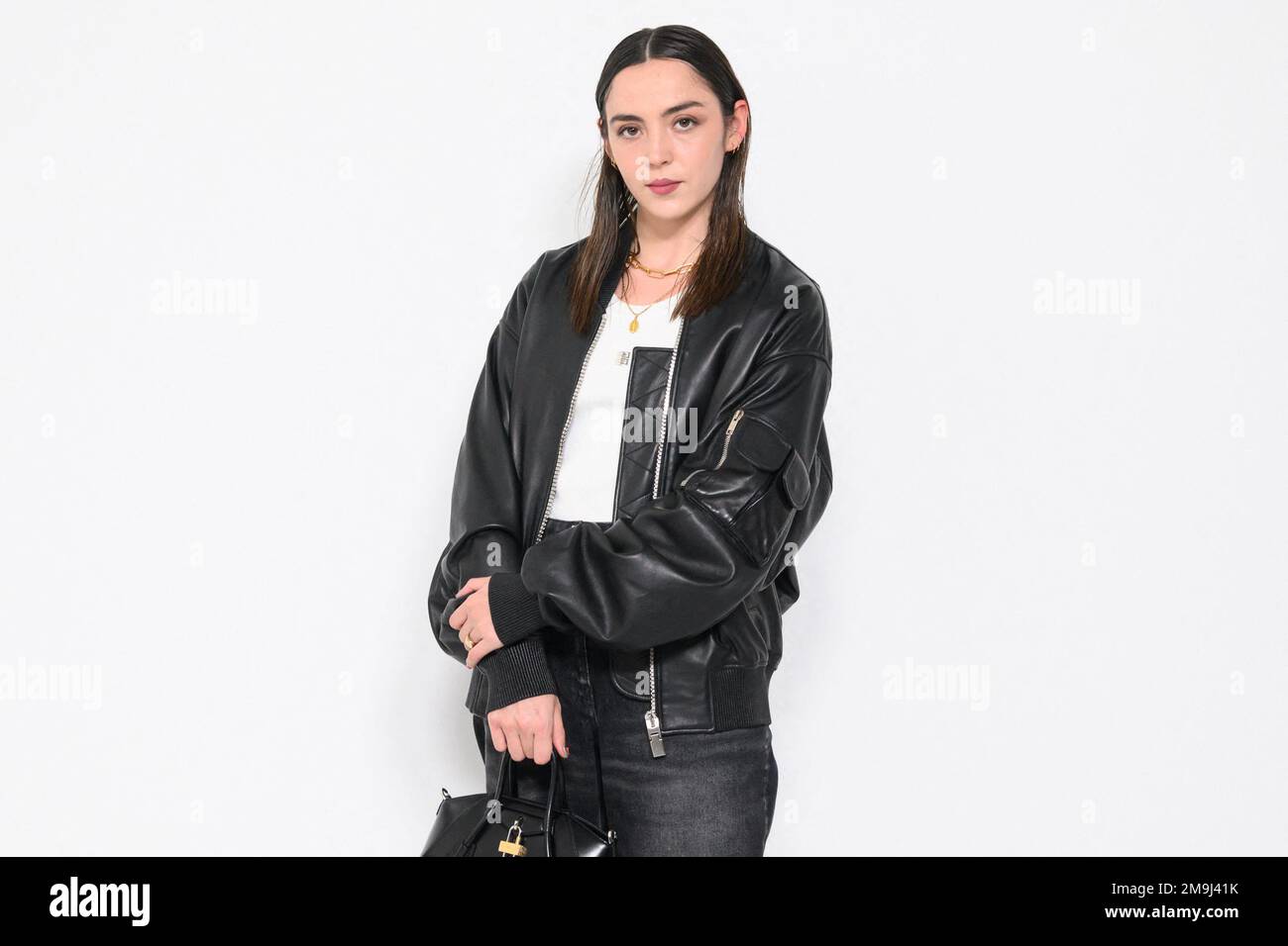 Garance Marillier attends the Givenchy Menswear Fall-Winter 2023-2024