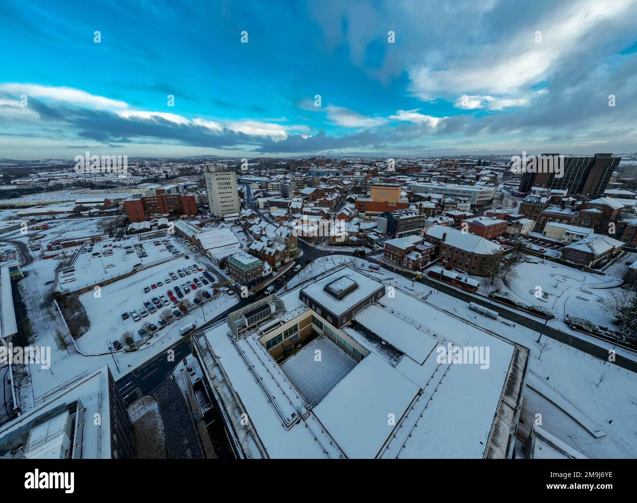 Random Drone Shots aerial Images From Stoke-On-Trent Stock Photo