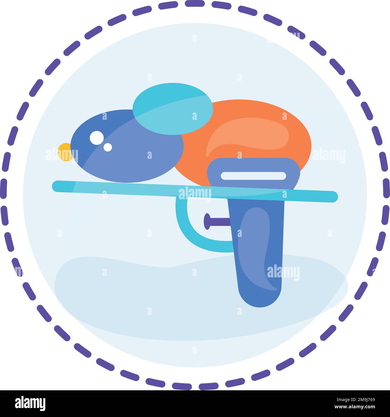 Isolated colored water gun toy icon Flat design Vector Stock Vector ...