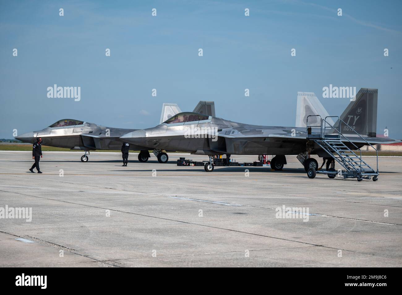 Patrick Infla The F-22 Demonstration Team touches down at Patrick Space Force Base ...