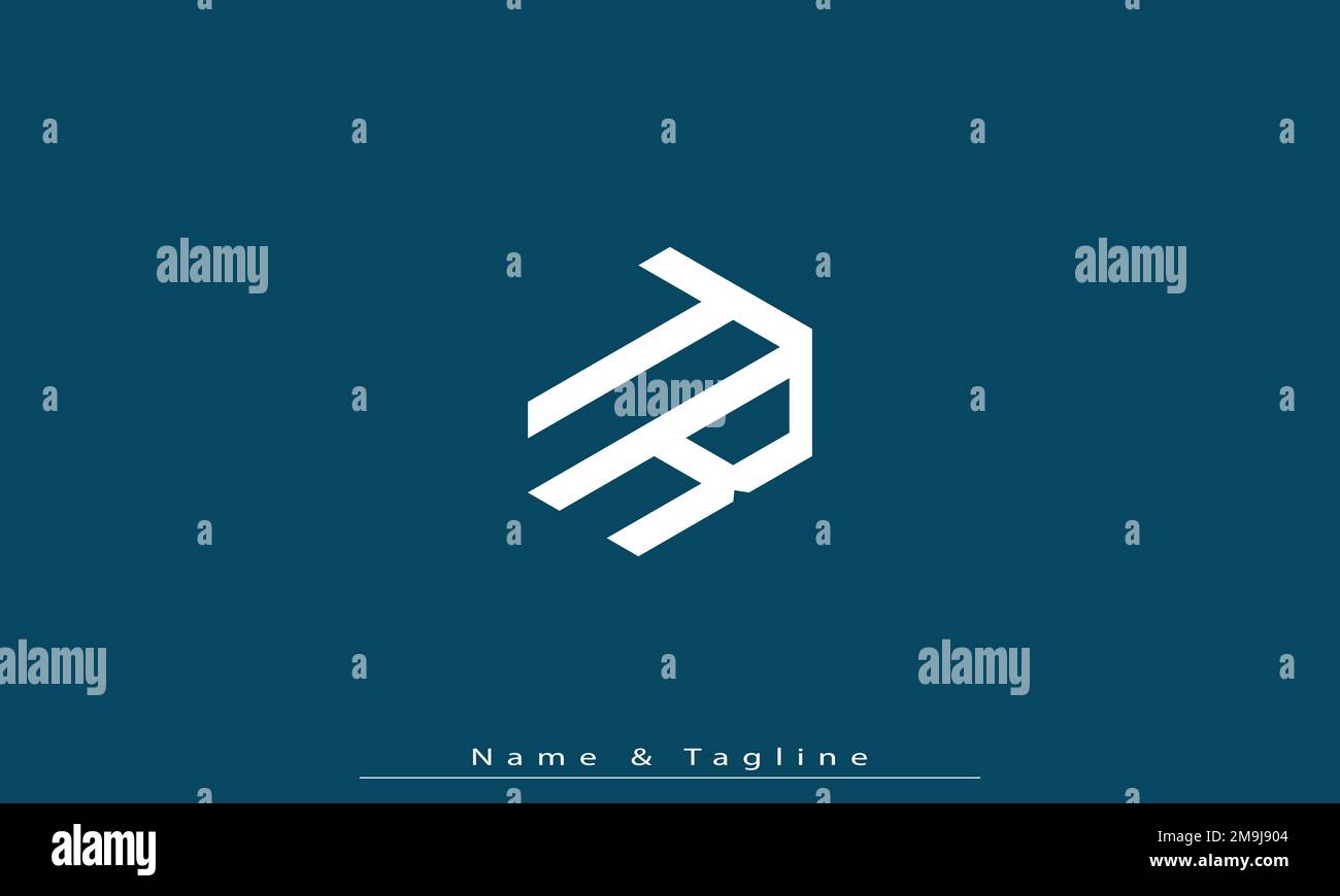 Alphabet letters Initials Monogram logo TR , RT Stock Vector