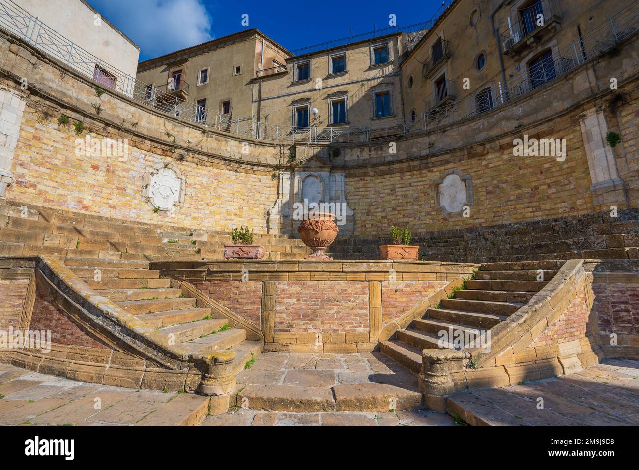 Historic staircase, Caltagirone (Sicily) Stock Photo
