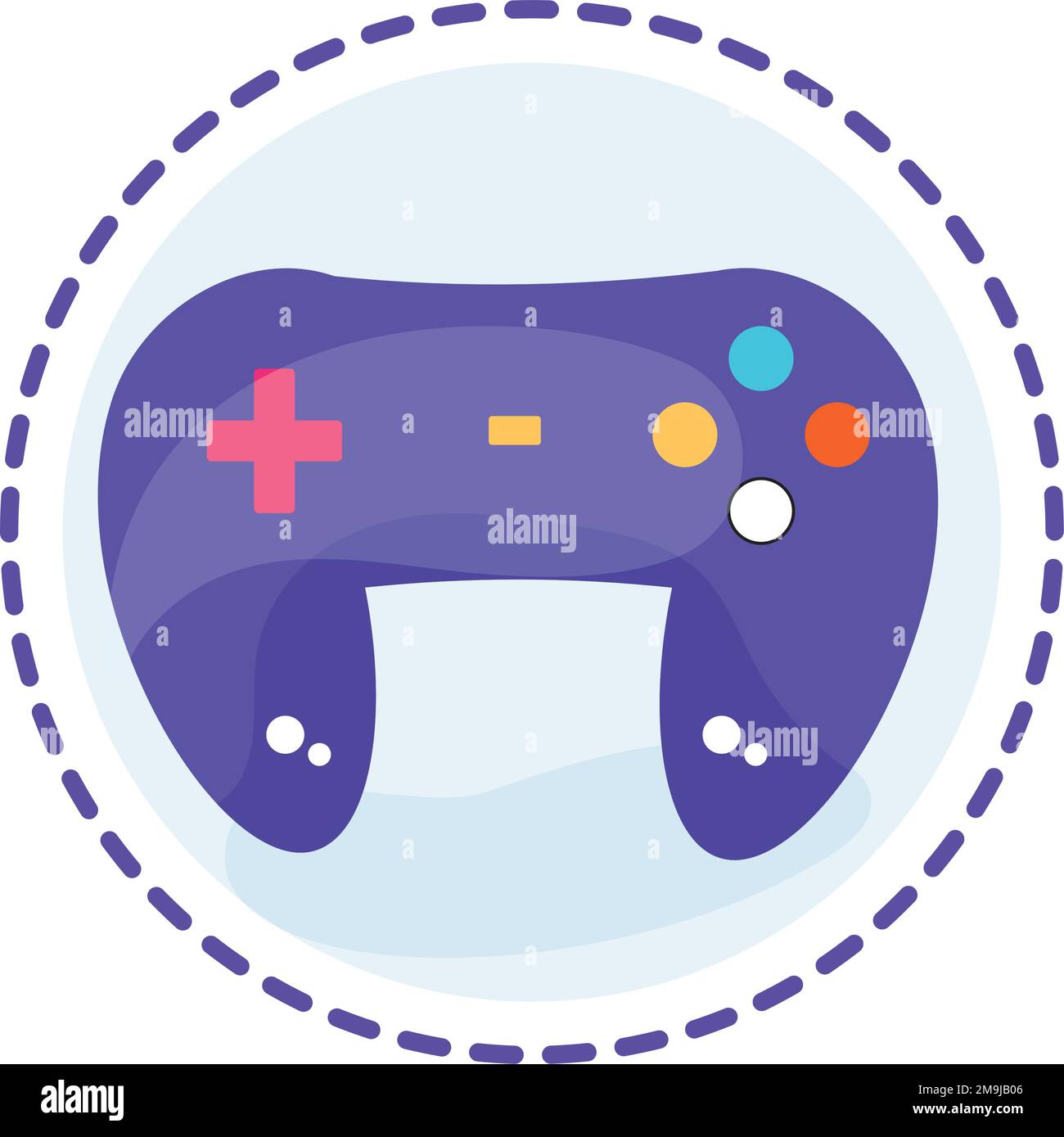 Isolated colored videogame toy icon Flat design Vector Stock Vector