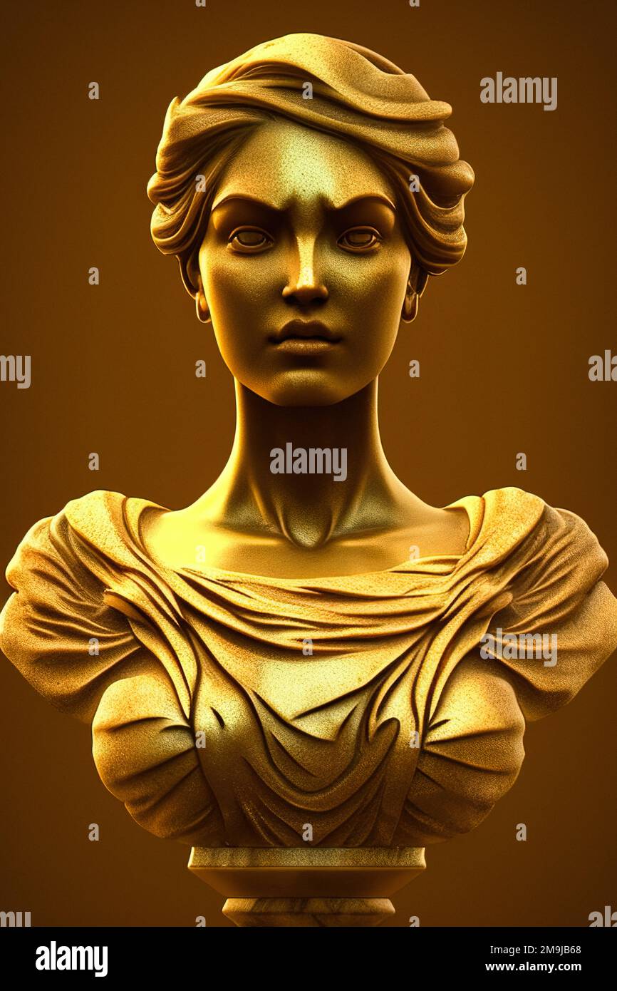 Greek Goddess Statue Face