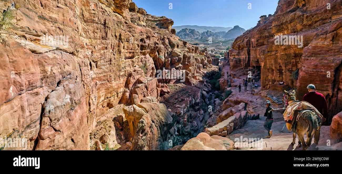 Petra (Raqmu), Southern Jordan Stock Photo