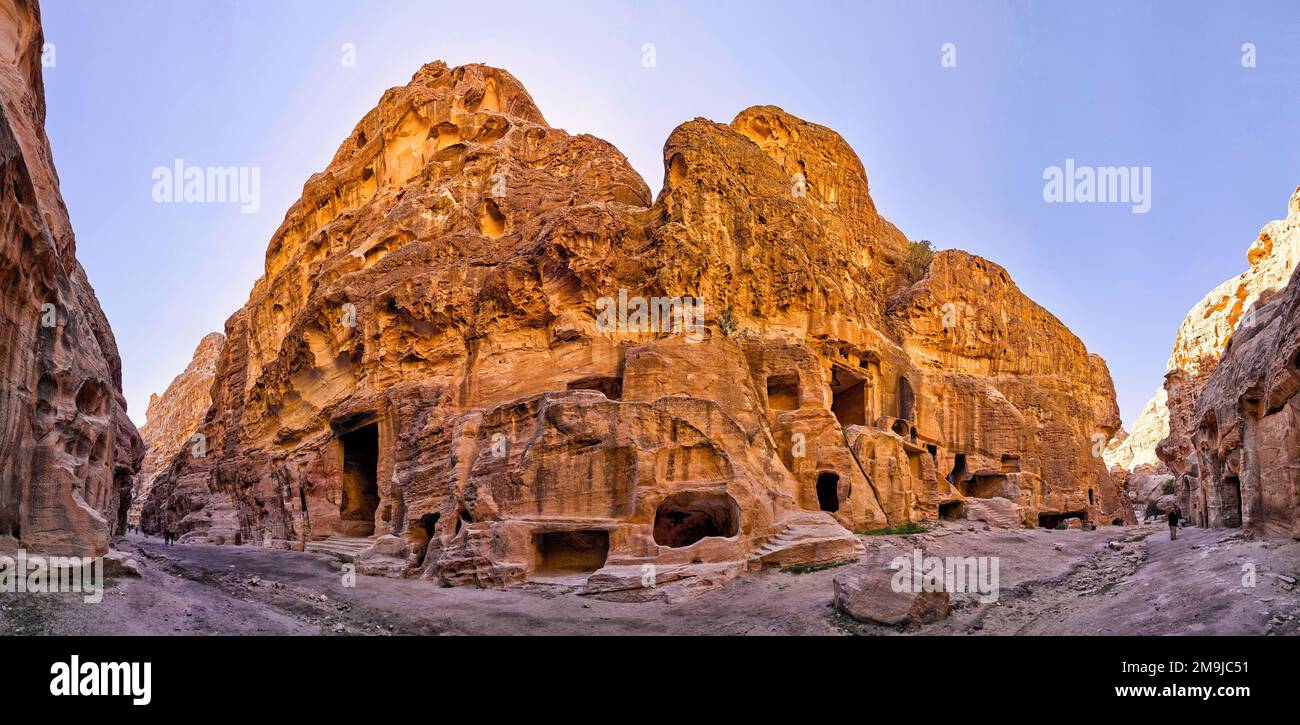 Little Petra (Siq al-Barid), Wadi Musa, Jordan Stock Photo