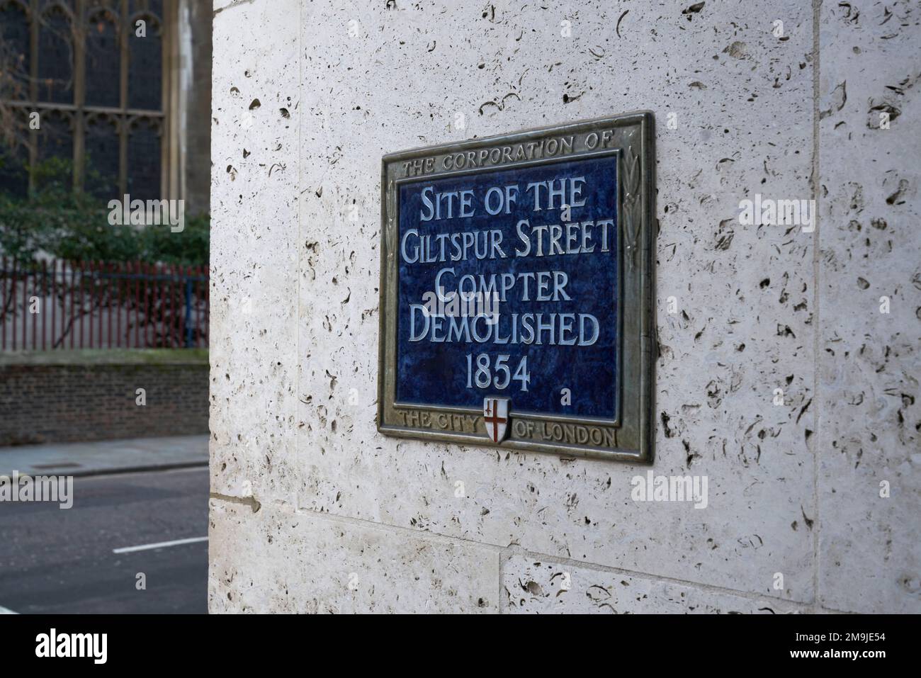 gilstpur street comptor city of london Stock Photo