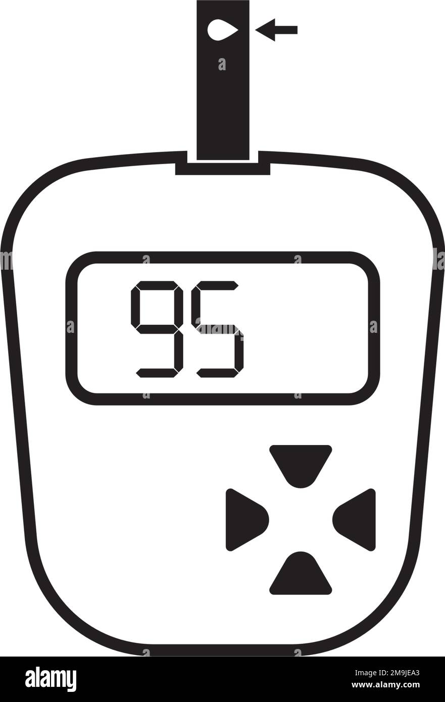Glucose meter vector vectors hi-res stock photography and images - Alamy