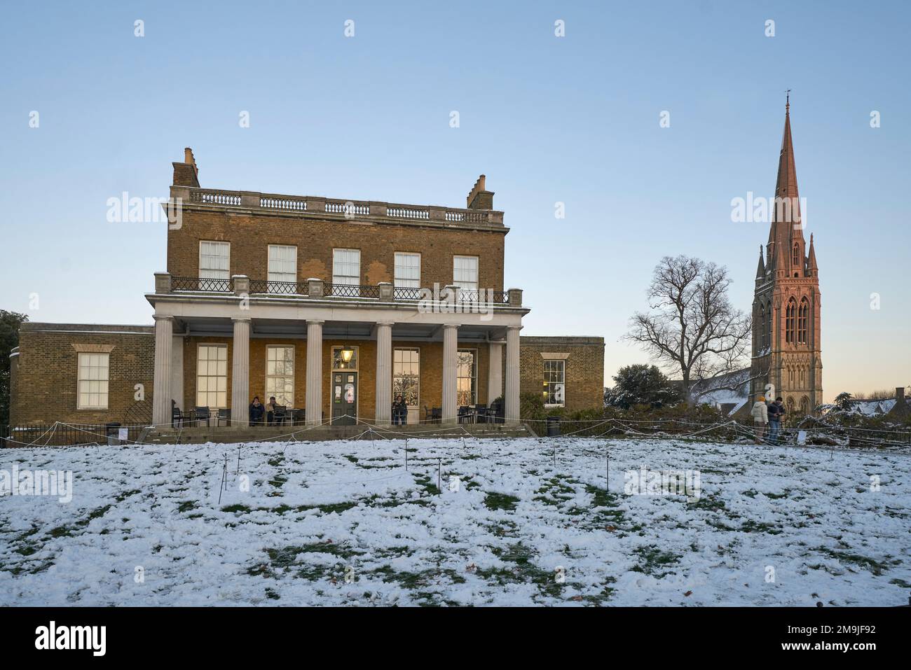 stoke newington in the snow clissold park Stock Photo