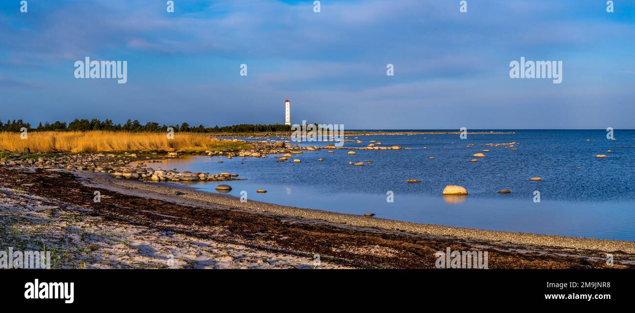 Beach and sea, Matsi, Parnu County, Gulf of Riga, Baltic Sea, Estonia Stock Photo