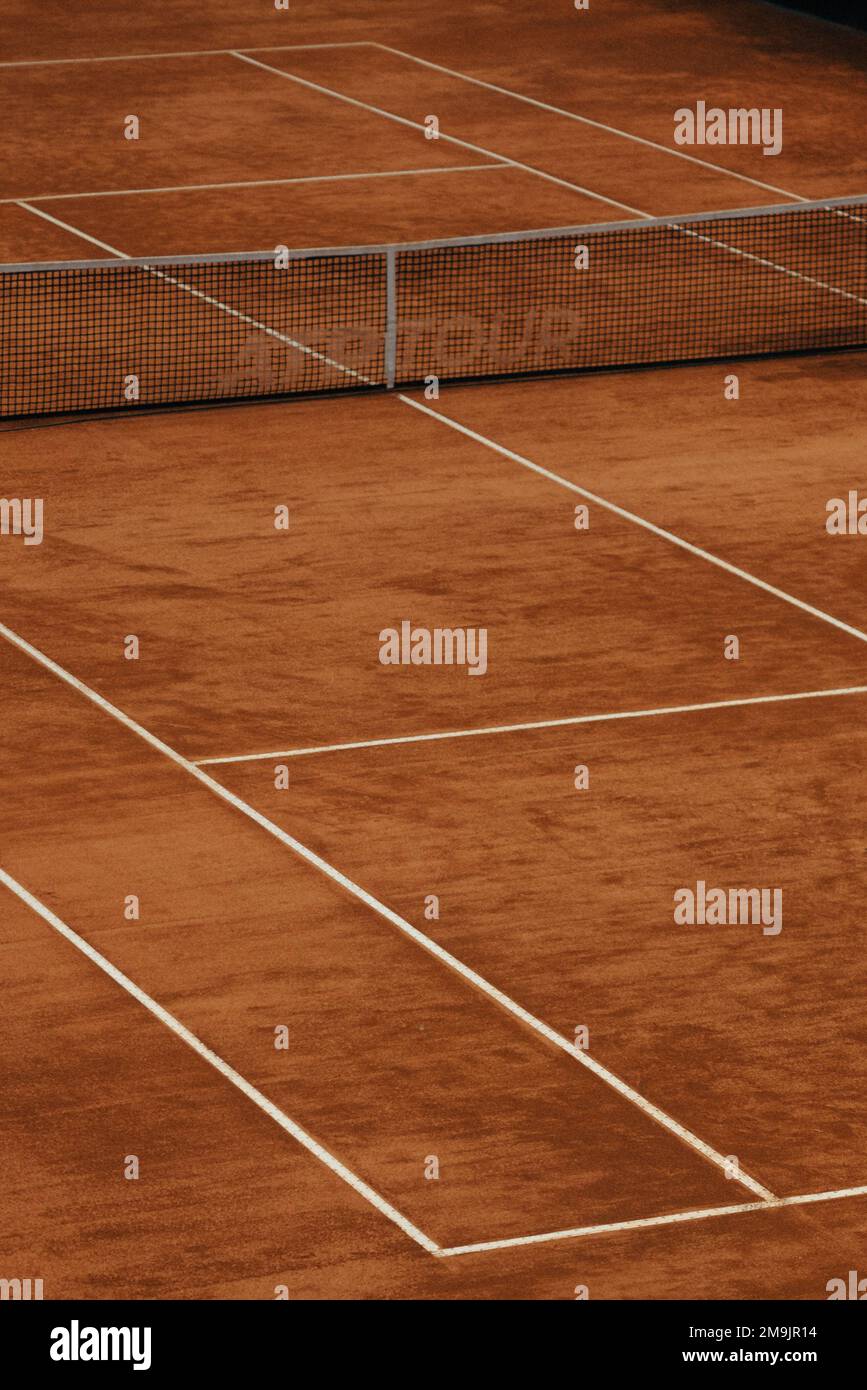 details of a tennis pitch Stock Photo Alamy