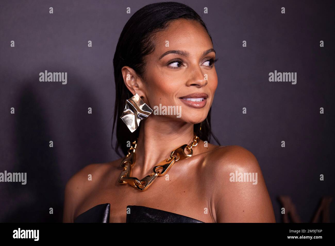 Alesha Dixon poses for photographers upon arrival for the premiere of