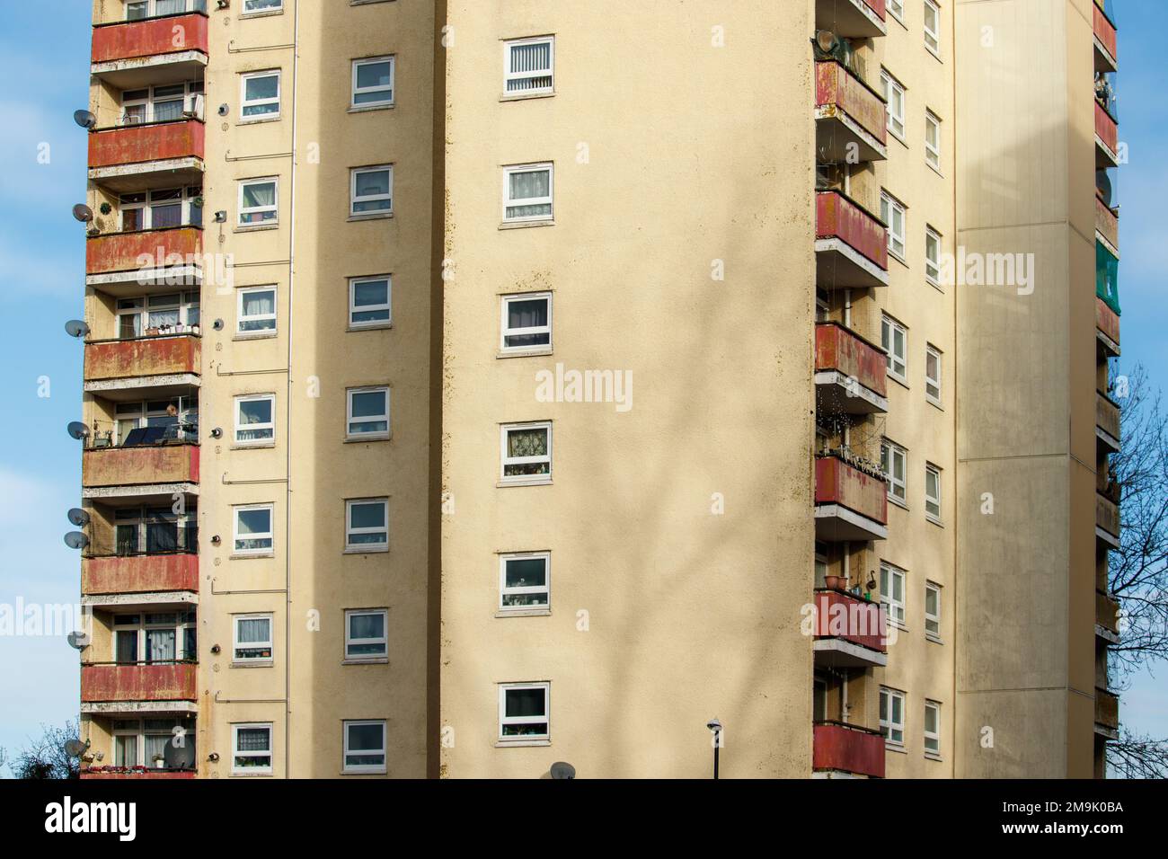Tower block flats in Ferrers Close Coventry that are are under threat
