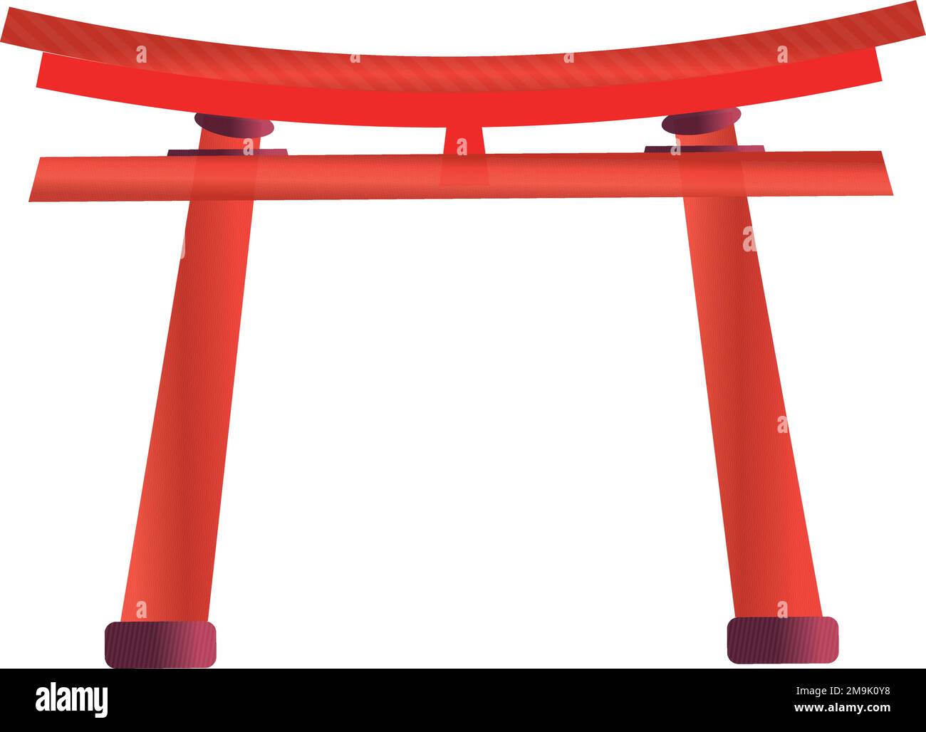 Isolated colored japanese shrine building Vector Stock Vector