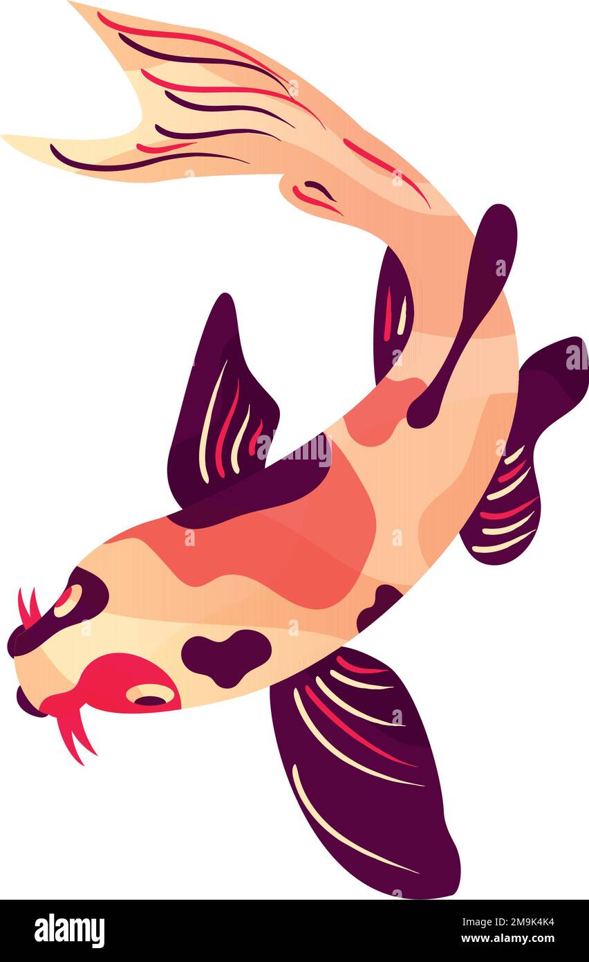 Isolated traditional japanese fish image Vector Stock Vector Image