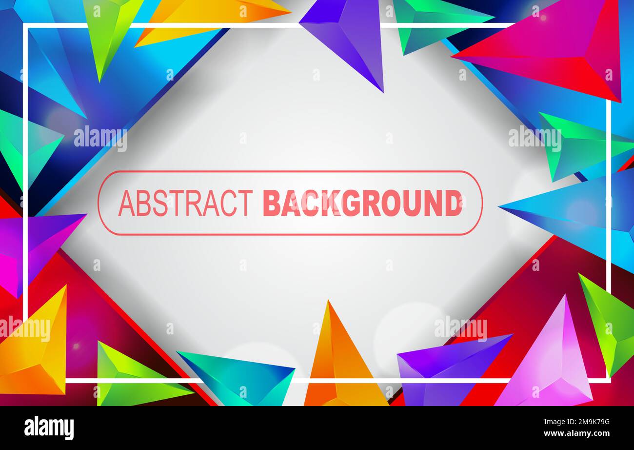 Triangular Pattern Background Rainbow A vector design of rainbow background consisting colored triangles ...