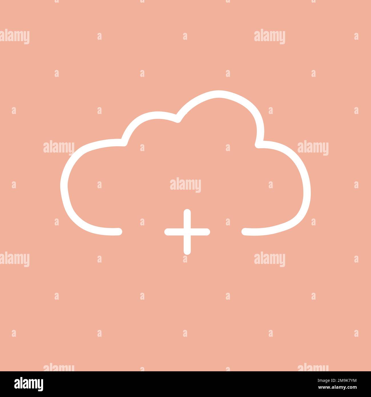 an addition symbol cloud vector Stock Vector Image & Art - Alamy