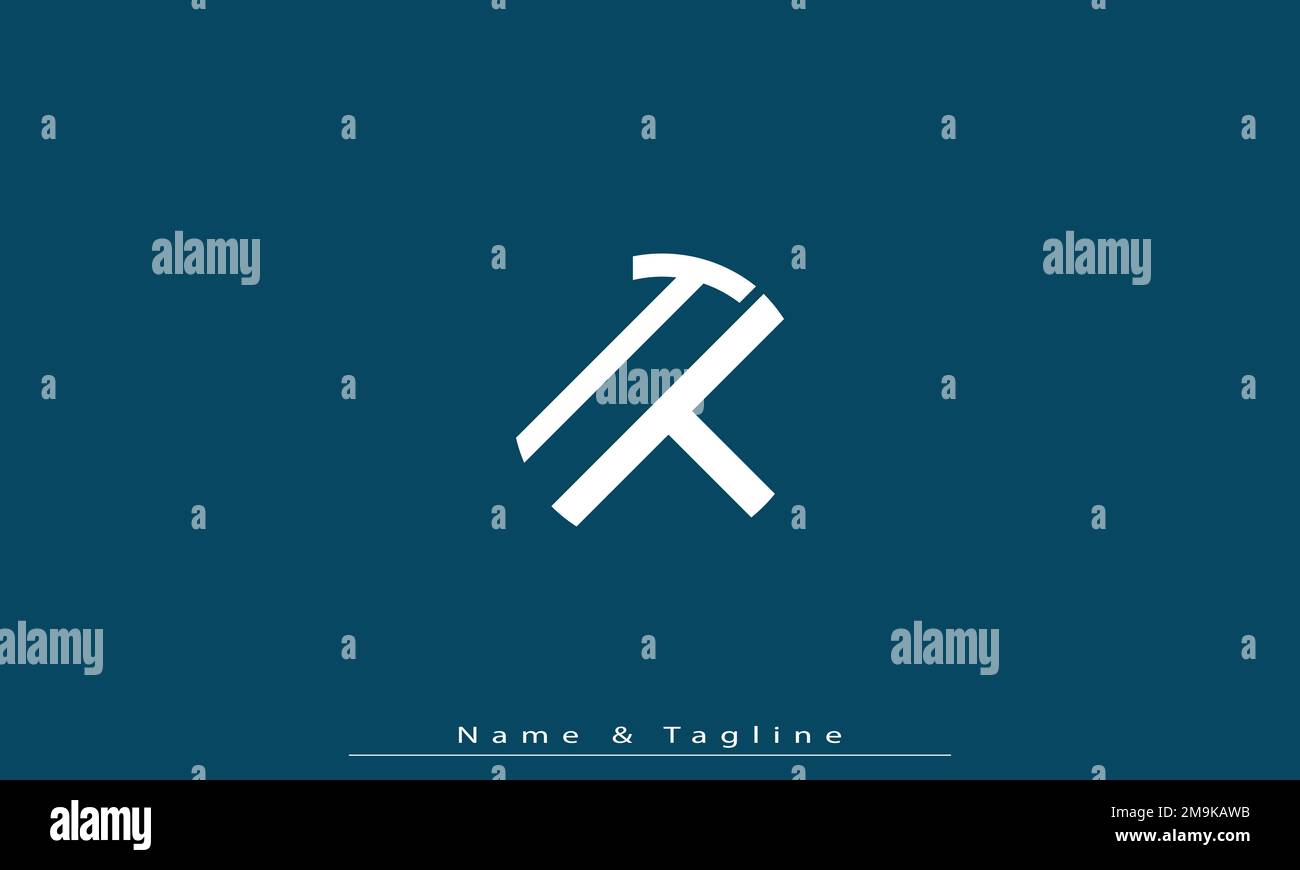Alphabet letters Initials Monogram logo TT Stock Vector