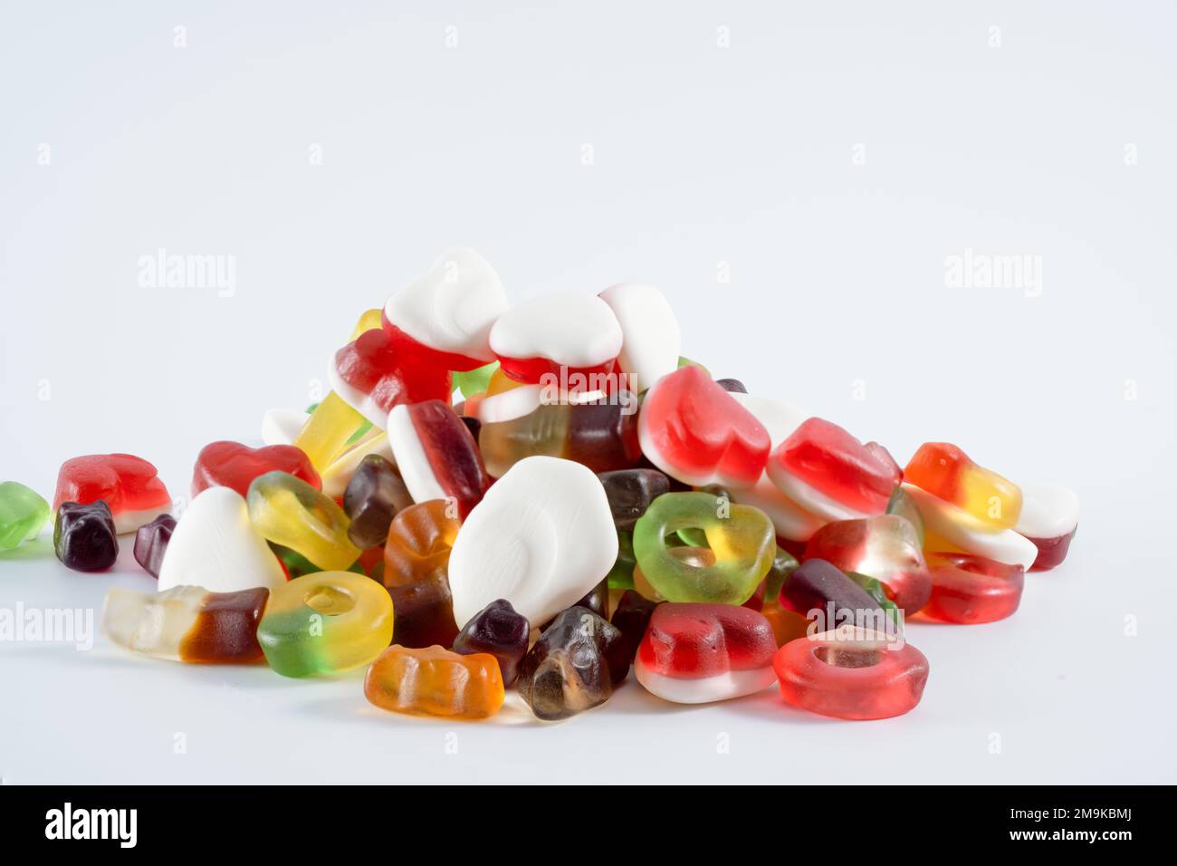 chewy kids candy gums isolated on a white background Stock Photo