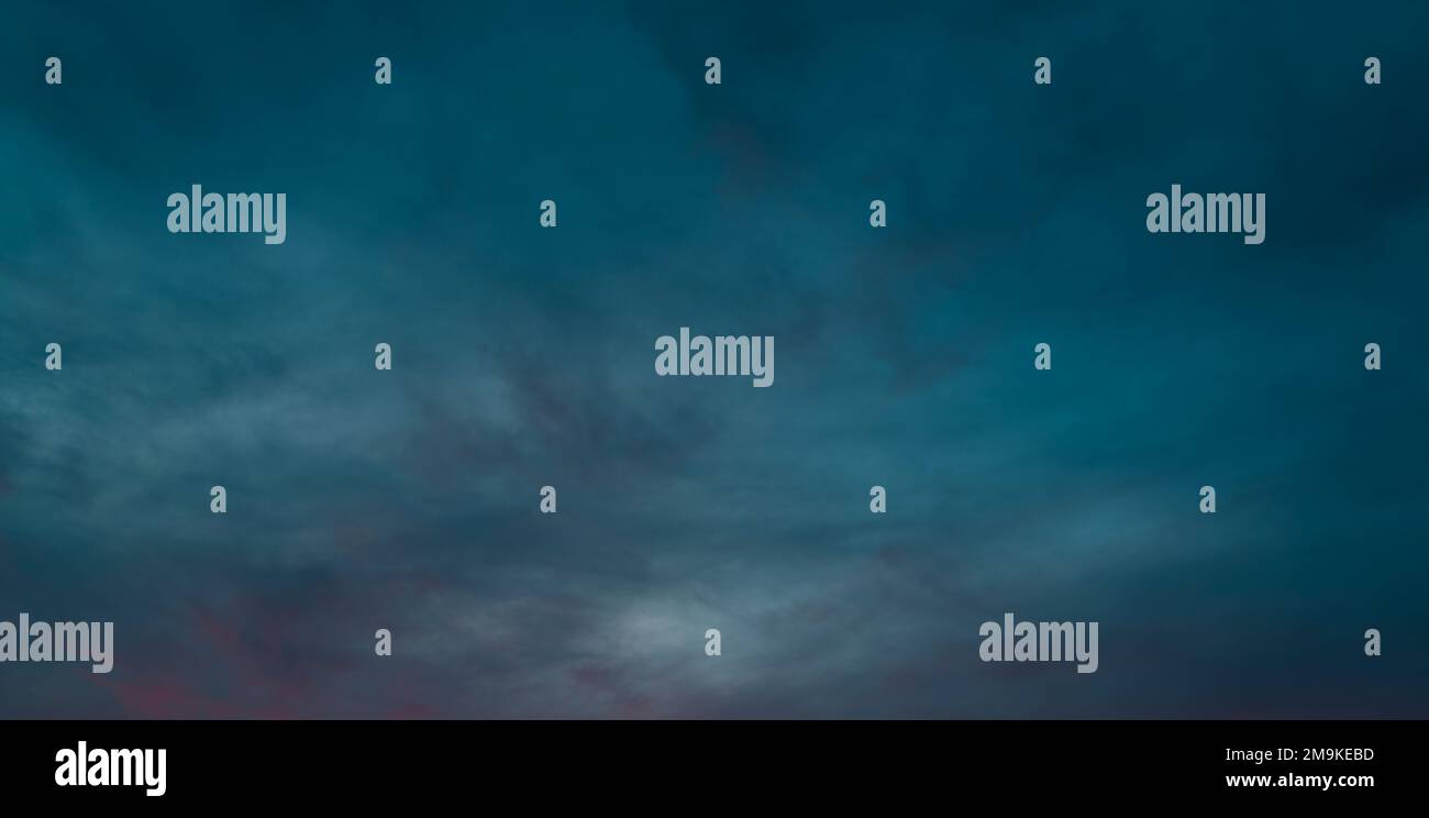 Dramatic sky panorama at orange sunset Stock Photo - Alamy