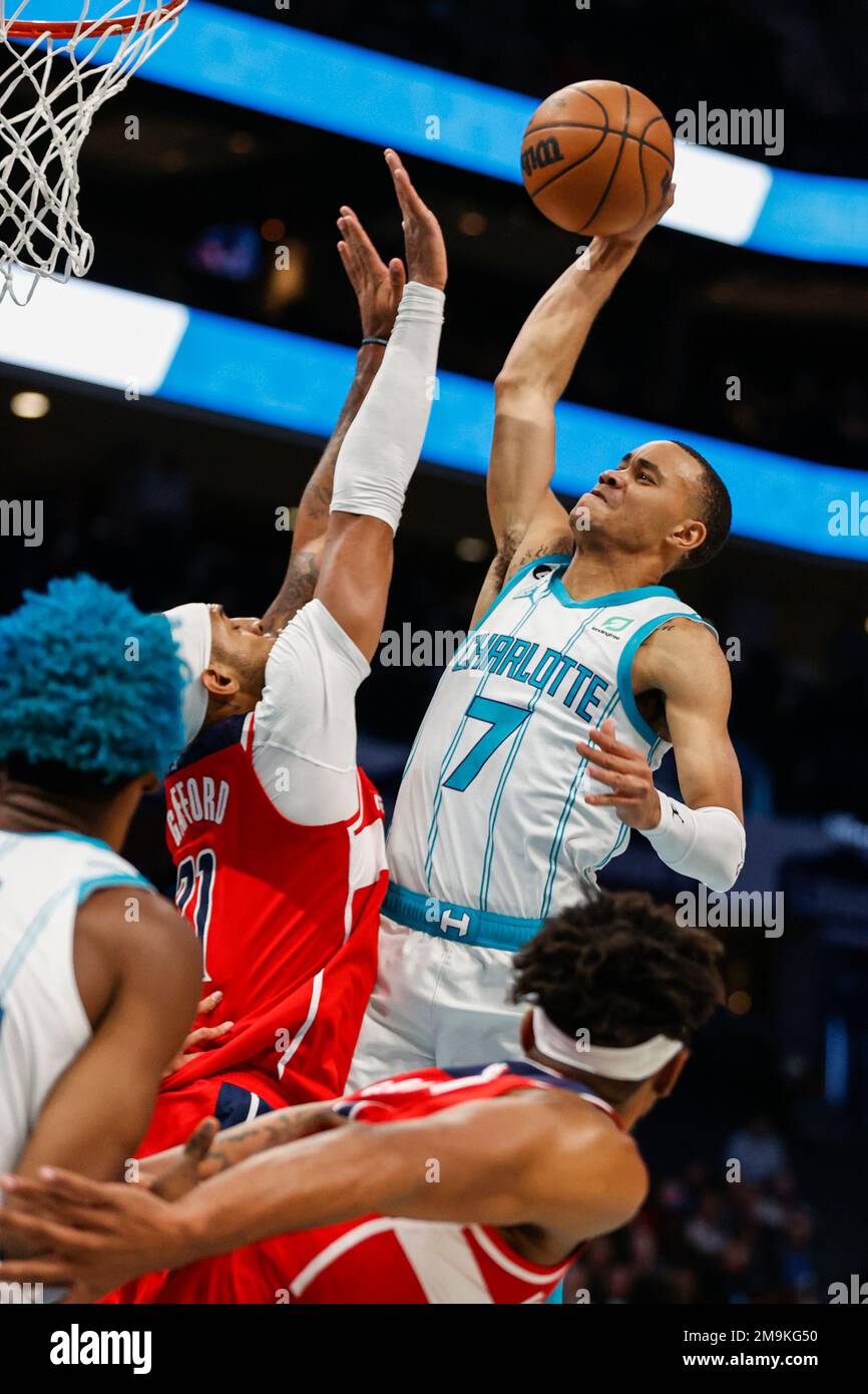 Charlotte Hornets guard Bryce McGowens at the NBA basketball's